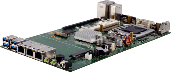 S685G3 Small Industrial Computer with 4 Gigabit Ethernets, Motherboard
